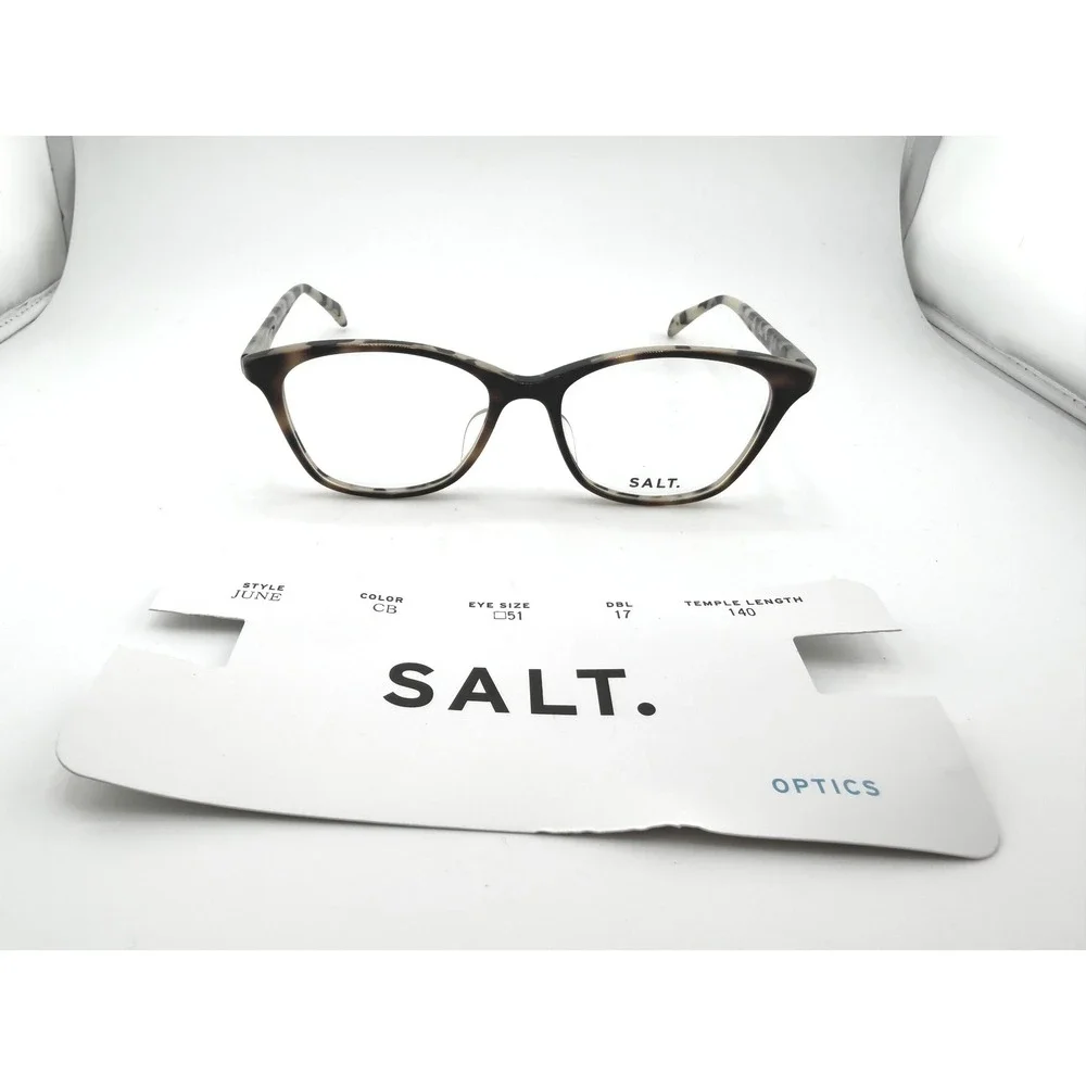 SALT Optics June CB Chestnut Bisque Cat Eye Eyeglasses Frames 51-17-140 Womens